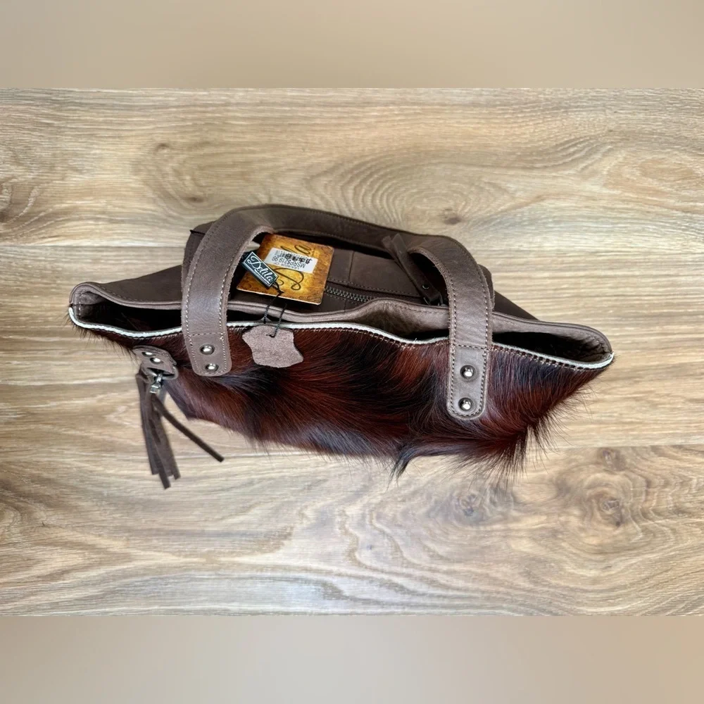 Brown Leather Tote Bag